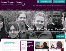Tablet Screenshot of carerssupport.org